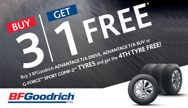 BFGoodrich Advantage TA 4 for 3 Promotion